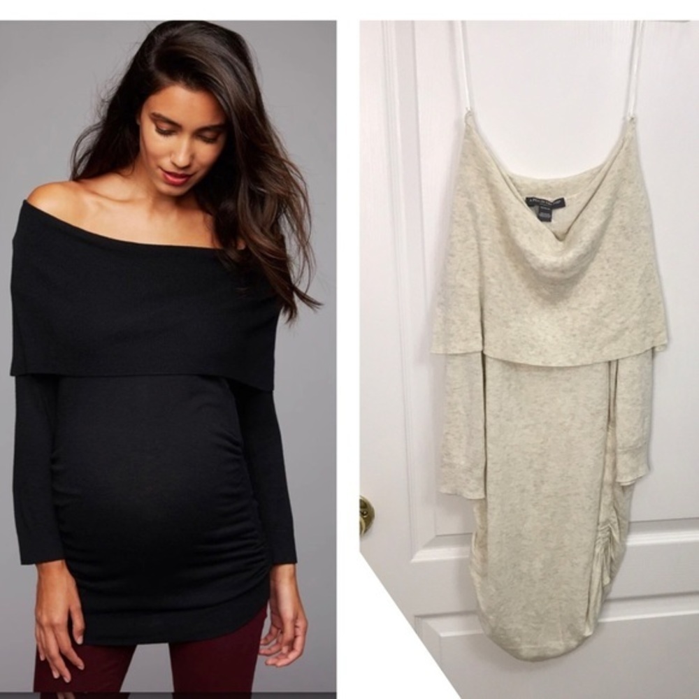 A pea in the pod maternity shoulder off sweater size M
